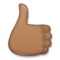 Thumbs Up - Medium Black emoji on LG